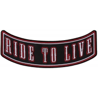Ride To Live Rocker Patch | Embroidered Patches